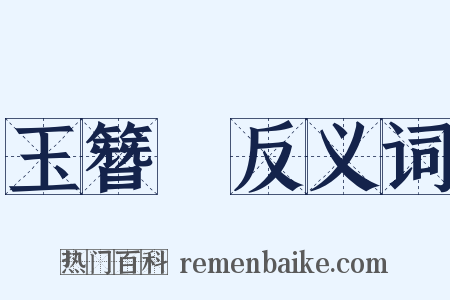 玉簪記反义词是什么意思的图片